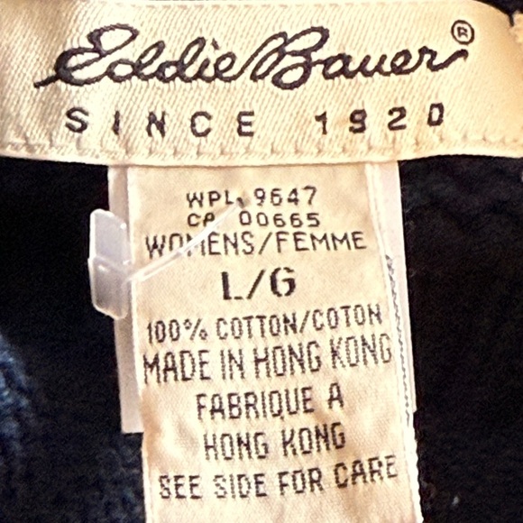 Eddie Bauer Men’s Vintage Nordic Fair Isle Snowflake Ski Sweater, size Large - Picture 9 of 9